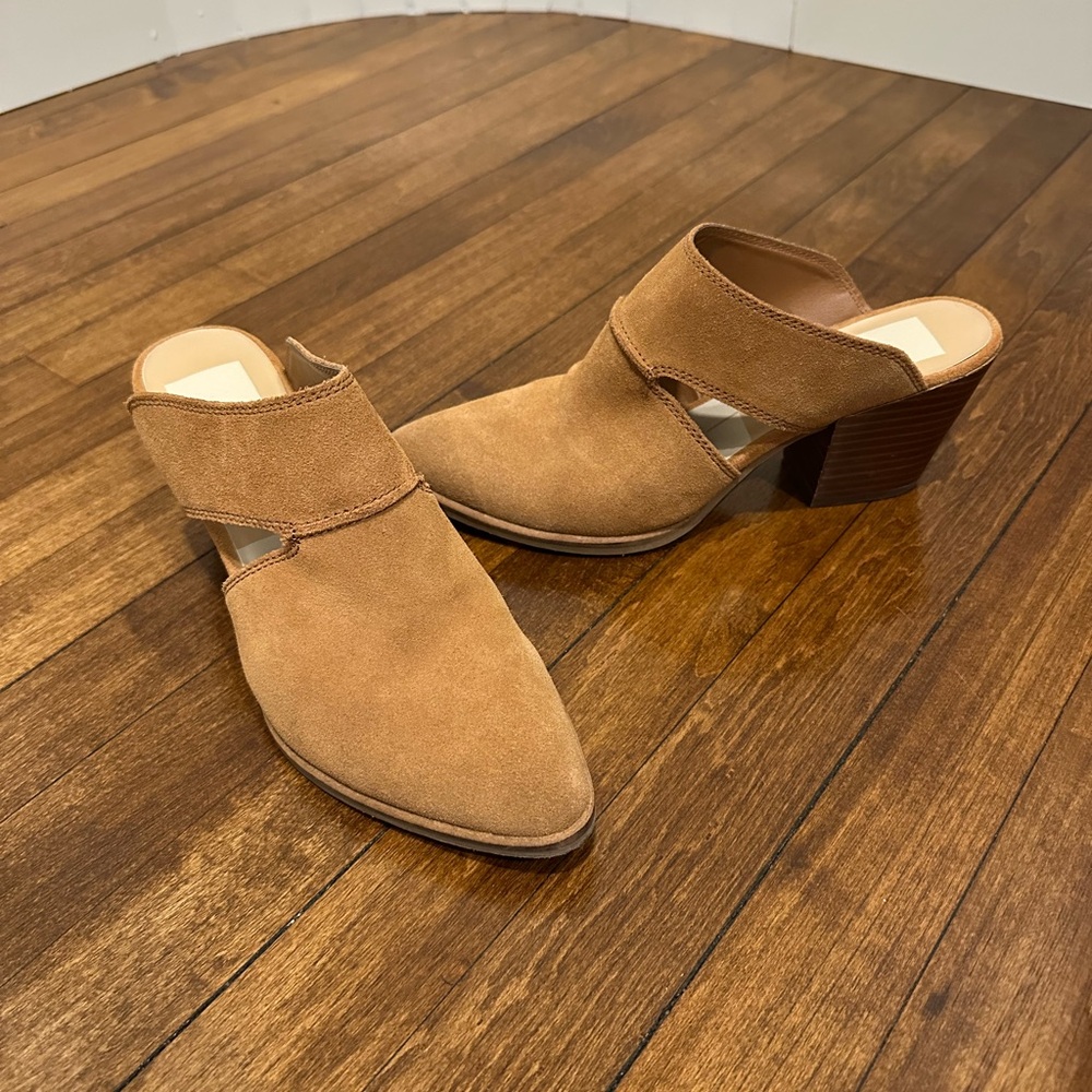 Tan Suede Women's Mules